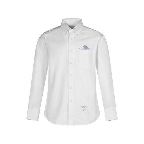 THOM BROWNE/THOM BROWNE 男士棉质长袖衬衫 MWL272E 07592 商品图0