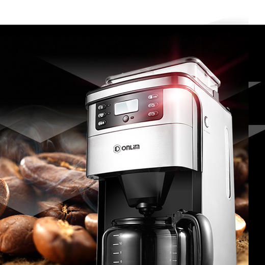 【秒杀】东菱咖啡机家用全自动现磨豆粉美式滴漏一体机DL-KF4266 商品图6