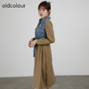 oldcolour2021秋商场同款设计感拼接假两件长款连衣裙DN33103421 商品缩略图1