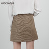 oldcolour2021秋商场同款高腰复古半身裙气质别致短裙DN33061484 商品缩略图3