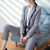 XZ-GMD20119简约灰色西装外套女春秋气质范时尚职业装工作服面试正装西服套装 商品缩略图2