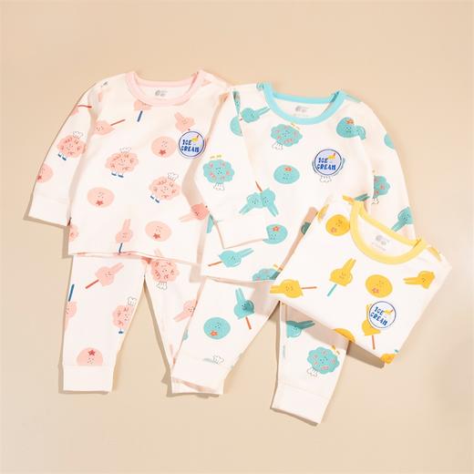 贝贝怡童装 春秋儿童套头可爱家居服秋衣两件套223T2519 商品图3