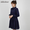 oldcolour2021秋商场同款设计感小众气质收腰连衣裙DN33103419 商品缩略图3