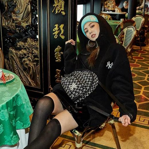 MLB女子双肩包泫雅同款迷你背包NY复古老花斜挎书包32BG09911 商品图2