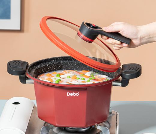 斯科拉里 不沾八角微压锅DEP-DS340 |德铂Debo  商品图2