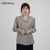 oldcolour2021秋商场同款设计感小众高级气质衬衫女DN33013465 商品缩略图1