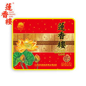 莲香楼经典款 | 纯正莲蓉月饼187.5g*4粒铁盒装