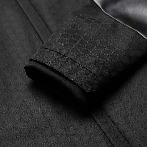 HUGO BOSS/雨果博斯 男士涤纶薄款拼接棉服夹克外套六角提花 50454961 商品图3