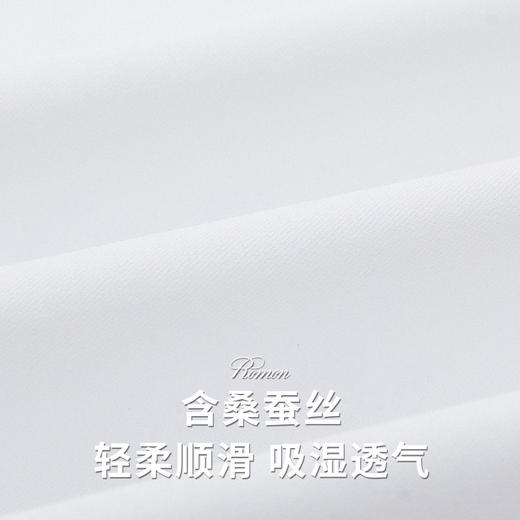 99XZD55C001【含桑蚕丝】罗蒙男士衬衫柔顺微弹透气商务通勤经典纯色长袖衬衣男 商品图8