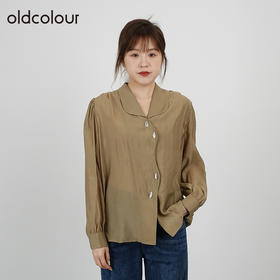 oldcolour2021秋商场同款设计感小众高级气质衬衫女DN33013465