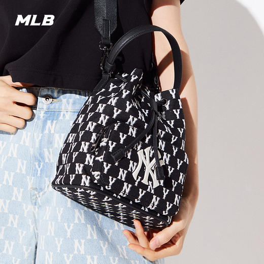 MLB水桶包男女包运动包户外拎包斜挎包背包3ABMS012N 商品图4