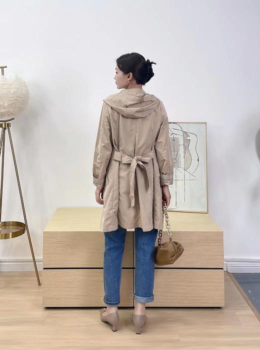 【现货秒发】奇威 配腰带单排扣风衣02004059 商品图5