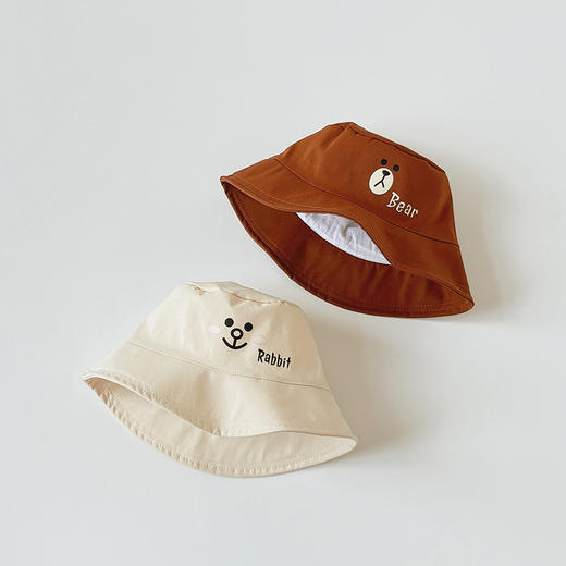 【小动物盆帽】宝宝帽子春夏韩系ins时尚卡通男童女童户外遮阳帽儿童渔夫帽 商品图1