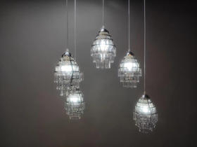 5头水晶玲珑吊灯（运费自理）