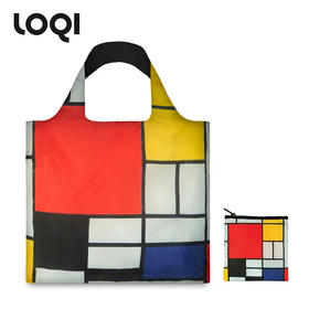 德国LOQI 博物馆系列 抽象画风景画合集 蒙德里安 夏加尔 万用环保袋 再生环保材料 单肩可折叠 旅行大容量 防泼水 超轻50g可承重40斤