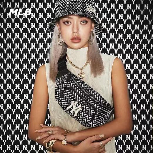 MLB胸包复古老花腰包NY单肩斜挎包运动休闲春夏新款32BGC9911 商品图4