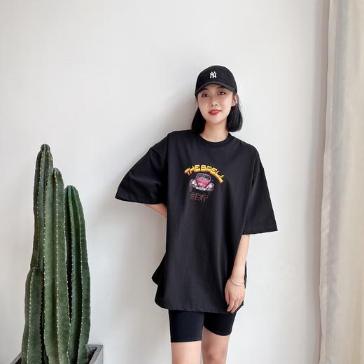 SPELLEDIT2022夏季新款小汽车BOX连衣裙薄款短袖宽松短裙女减龄 商品图0