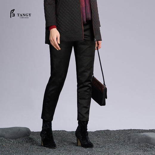 TANGY Collection/天意精品2022年春夏新品商场同款国风植物染棉裤 商品图0