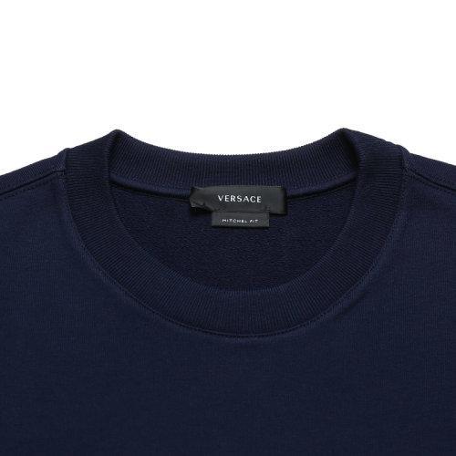 VERSACE/范思哲【22春夏新款】男士棉质宽松版LA GRECA圆领长袖卫衣运动衫美杜莎图案 1003992 1A02861 商品图3