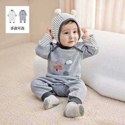 英氏婴儿连体衣宝宝太空系列长袖哈衣22新品童装爬服YZJAJ32016A YZJAJ32017A  YZJAJ32018A 商品图1