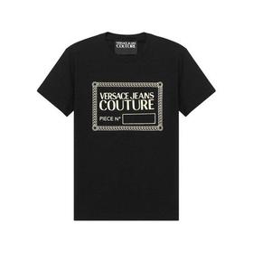 VERSACE JEANS COUTURE/VERSACE JEANS COUTURE 范思哲 男士短袖T恤棉质圆领 71GAHT27 CJ00T