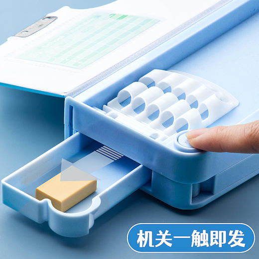 【升级多功能双层笔盒 送多样文具】多功能高颜值网红ins双层大容量文具盒 商品图3