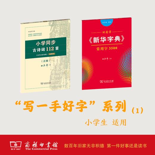 小学“写一手好字”系列一田英章《新华字典》常用字3500（音序楷书）+小学同步古诗词112首（正楷） 商品图0