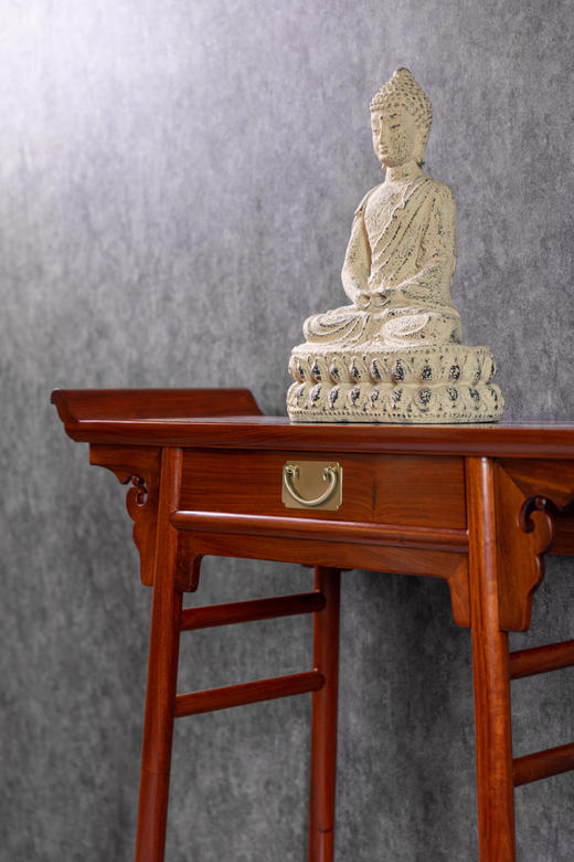 红桥红  家具严选  缅甸花梨（大果紫檀）【石面 97 单联 翘头案】 商品图2