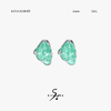 ATELIERSO 22AW果冻系列 果冻包裹翅膀耳钉 水绿色 商品缩略图0