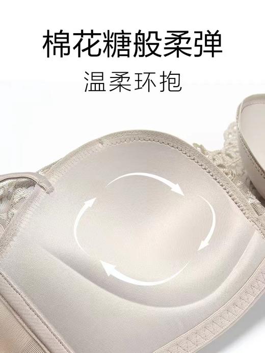【裴蓓同款轻柔杯】安莉芳蕾丝无钢圈文胸女小胸聚拢内衣EB00519 商品图3