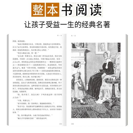 (仓发) 亲近经典  简爱 全本珍藏版 无删减 无障碍阅读 初三9九年级下名著阅读书目（全2册）/时代文艺出版社/[英]夏洛蒂.勃朗特/9787538766585 商品图2
