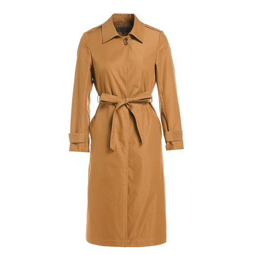 乔万尼新款春装风衣外套女法式收腰气质简约中长款EF3A847 商品图4