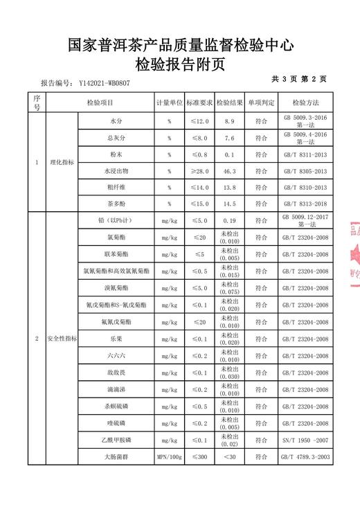 2014年八山合一熟饼 商品图8
