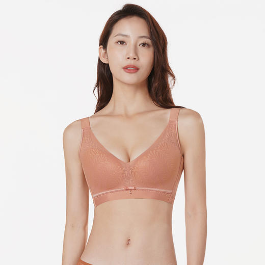 都市丽人舒软挺塑轻塑BC杯调整型文胸锁边薄3/4杯塑身文胸四排扣树脂胶圈LJ22H7 商品图1