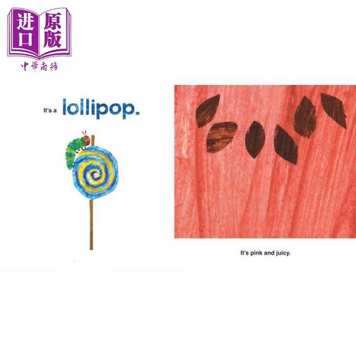 【中商原版】The Very Hungry Caterpillar Can You Guess Food 艾瑞卡尔毛毛虫让你猜猜食物 英文原版儿童绘本 早教纸板书 商品图2