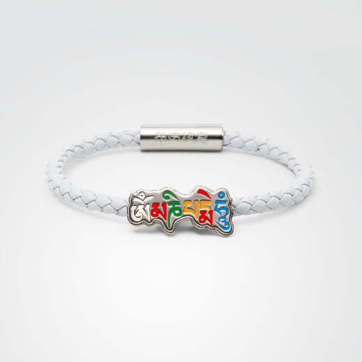 布达拉宫银填彩六字真言手绳 商品图4