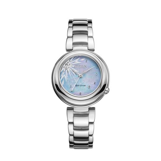 西铁城/CITIZEN冰雪奇缘迪士尼IP联名款光动能时尚女表EM0580-58N 商品图5