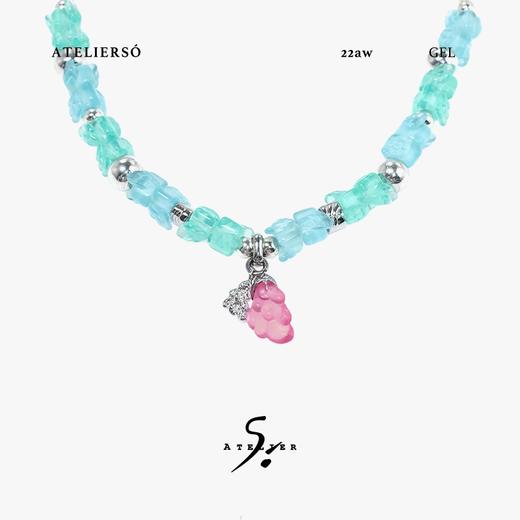 ATELIERSO 22AW果冻系列 果冻翅膀串珠项链 商品图0
