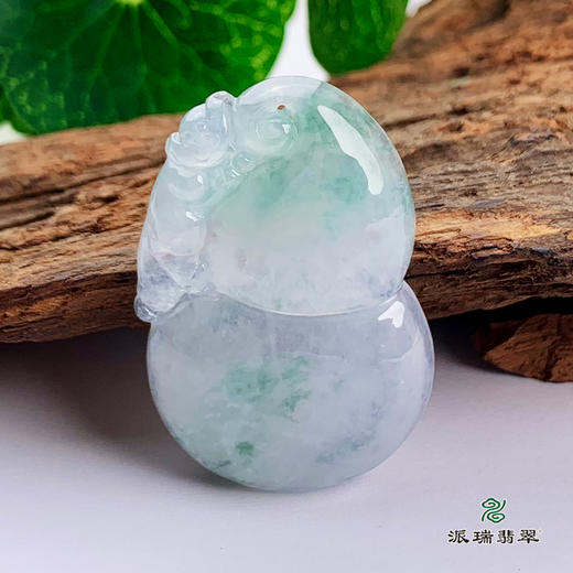 派瑞翡翠 翡翠挂件 糯种 飘花 商品图2
