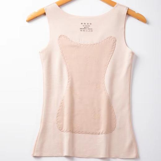 女士羽绒蚕丝羊绒聚热亲肤加贴片加厚带罩杯秋衣打底无痕保暖背心8825/8871/8826 商品图12