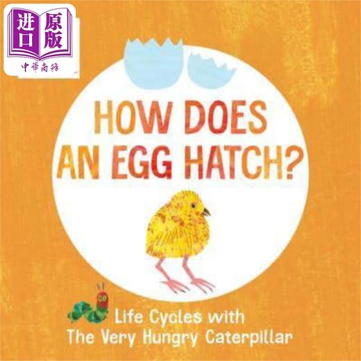 【中商原版】Life Cycles The Very Hungry Caterpillar Egg Hatch 艾瑞卡尔蛋的孵化过程 英文原版儿童绘本 早教纸板书 商品图0