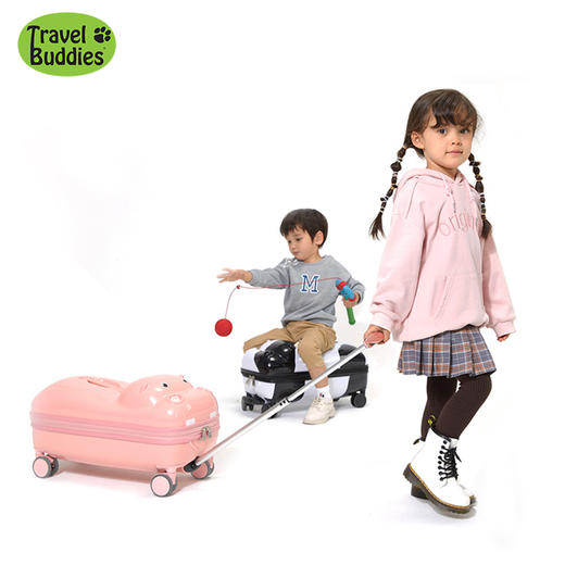 美国travelbuddies儿童拉杆箱18寸登旅行箱可坐可骑行李箱3-12 商品图0