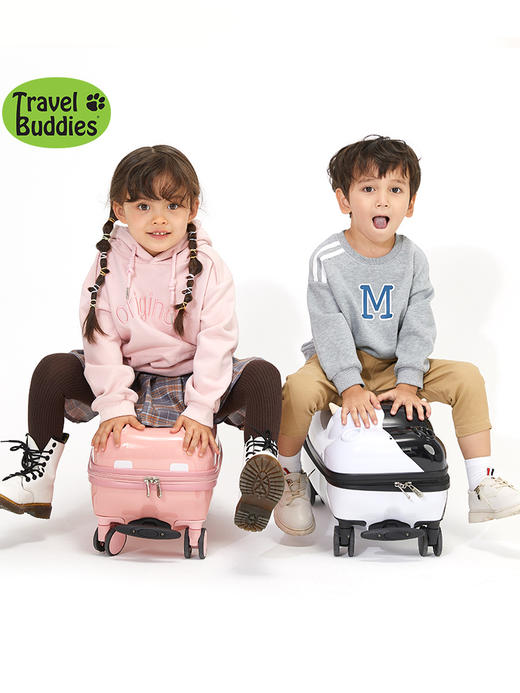 美国travelbuddies儿童拉杆箱18寸登旅行箱可坐可骑行李箱3-12 商品图1