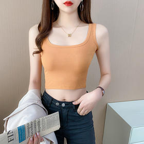运动背心女夏吊带内搭修身高弹力短款漏脐小背心外穿无袖打底衫