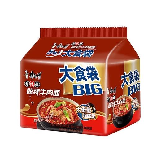 【批发】康师傅大食袋五连包酸辣牛肉 商品图0