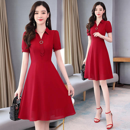 夏季气质裙子雪纺连衣裙HR-WX8169 商品图2