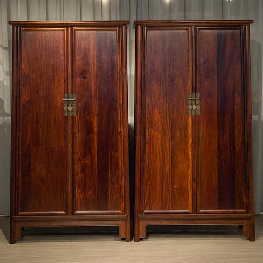 红木圆角柜（一对） 商品图0