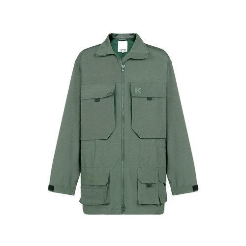 KENZO/高田贤三 男士大衣 男士棉/粘胶纤维超大版工装大衣外套 5OU305 1NA 商品图0