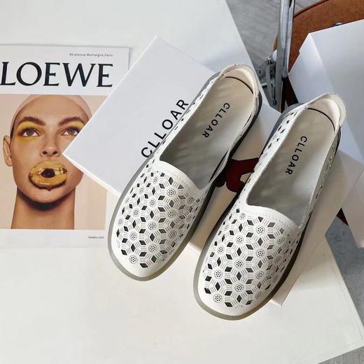 【限时折扣】妈妈鞋平镂空单鞋（米白） 商品图4