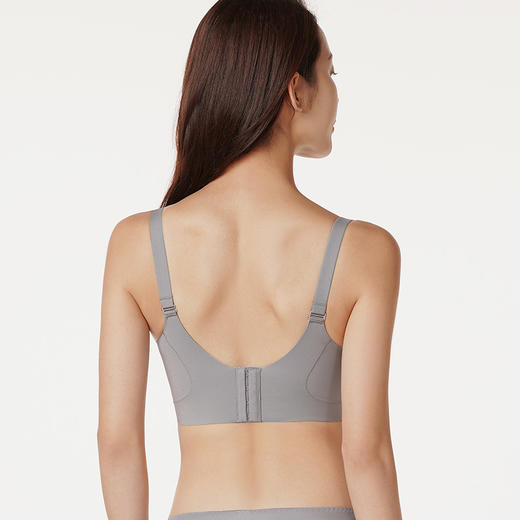 都市丽人舒软挺塑轻塑AB杯调整型文胸蕾丝中厚3/4杯塑身文胸四排扣无钢圈LJ21M3 商品图2